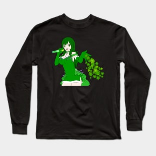 St Patricks Day Girl Anime women dress Long Sleeve T-Shirt